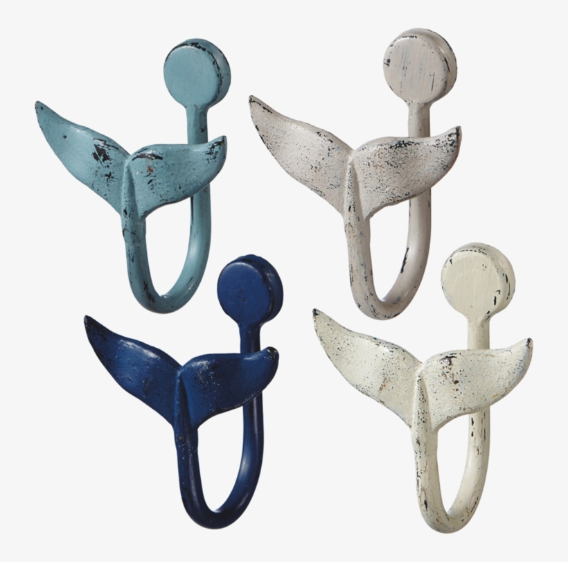Whale Tail Hooks - Bathroom, transparent png #3280891