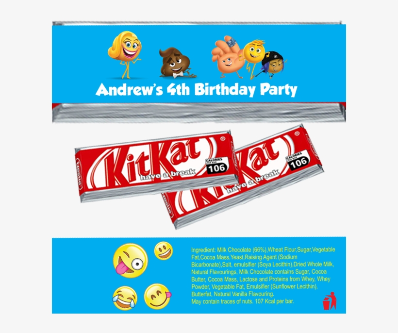 Emoji Blue Kitkat Wrappers - Nestlé Nestle Kitkat Chunky Egg, transparent png #3281023