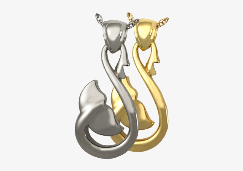 Infinity Whale Tail Cremation Jewelry Shown In Silver - Crescent, transparent png #3281047