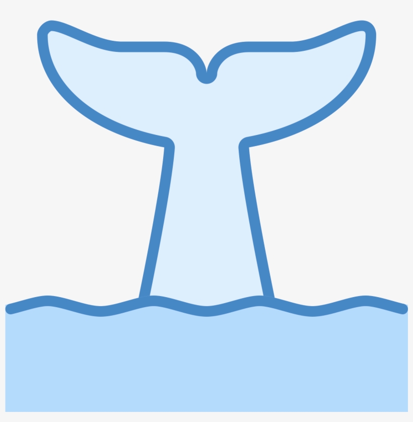 This Is A Picture Of The Tail Of A Whale Sticking Out, transparent png #3281093