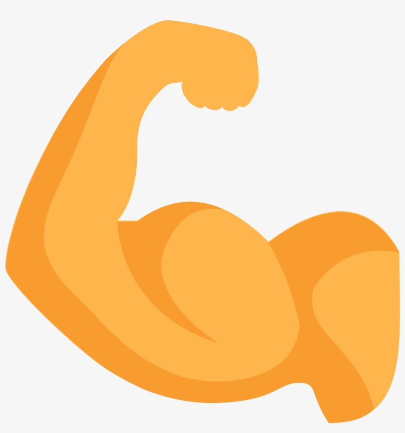 Free Flexing Arm Emoji - Biceps Png - Free Transparent PNG Download - PNGkey