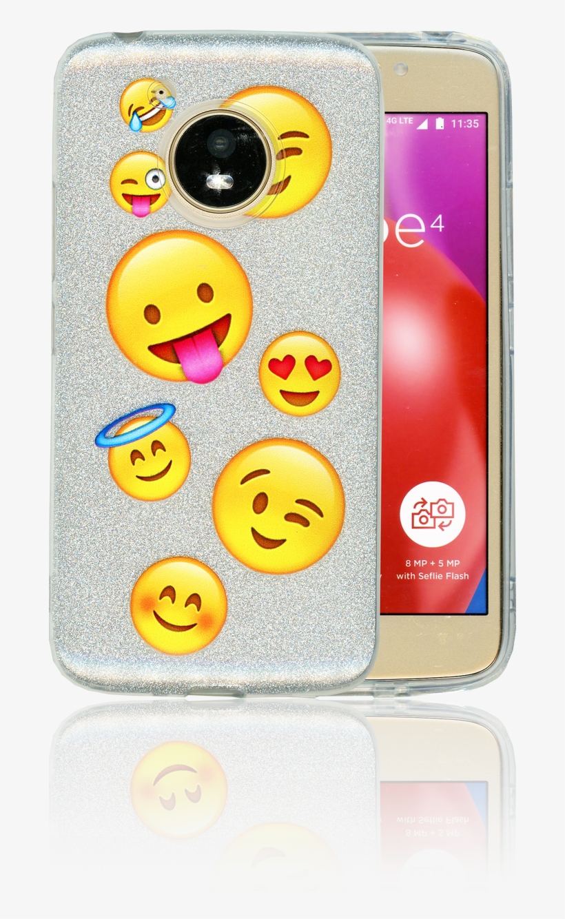 Motorola E4 Mm Emoji Glitter Hybrid - Emoji Overload, transparent png #3281477