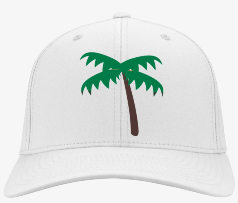 Palm Tree Emoji C813 Port Authority Flex Fit Twill - Palm Tree Emoji Cp86 Port & Co. Five Panel Twill, transparent png #3281501