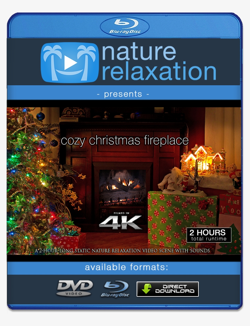 "cozy Christmas Fireplace" 4k Screensaver Holiday Video - Christmas Fireplace Screensaver, transparent png #3281520