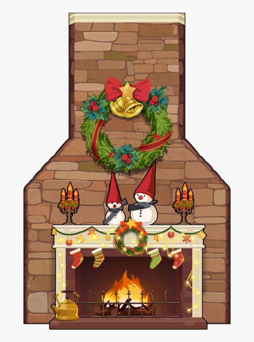 Hq's Christmas Fireplace - Cartoon, transparent png #3281702