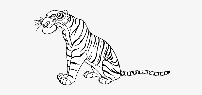 Jungle Book Shere Khan - Jungle Book Shere Khan Coloring Pages, transparent png #3281929