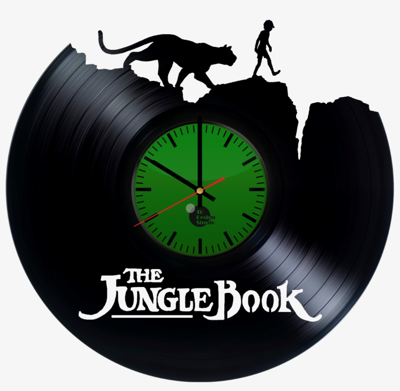 The Jungle Book Handmade Vinyl Record Wall Clock Fan - Disney: The Jungle Book (2016) Soundtrack, transparent png #3282064