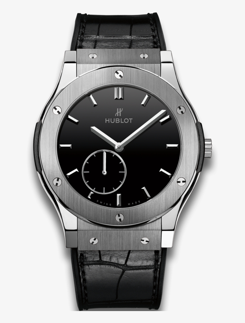 Classic Fusion Ultra-thin Titanium Black Shiny Dial - Hublot 542 Nx 1171 Rx, transparent png #3282111