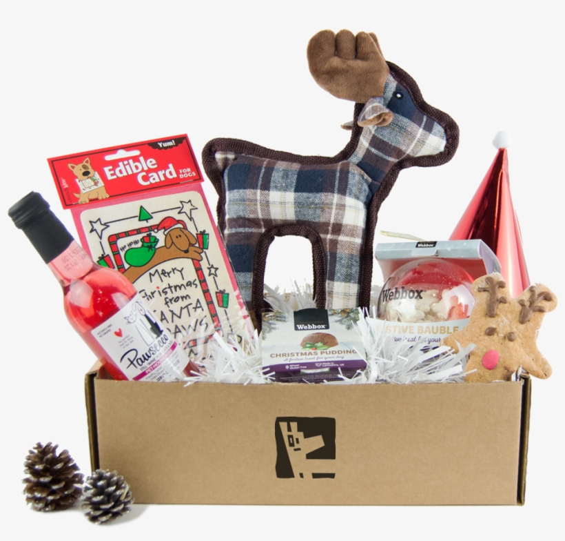 Luxury Christmas Dog Treat Box - Crunchkins Christmas Card For Dogs, transparent png #3282549