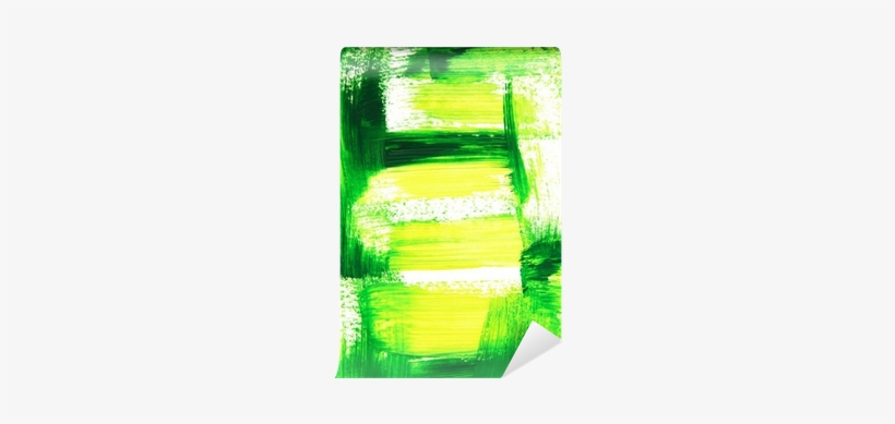 Vibrant Green And Yellow Brush Strokes - Yellow, transparent png #3282847