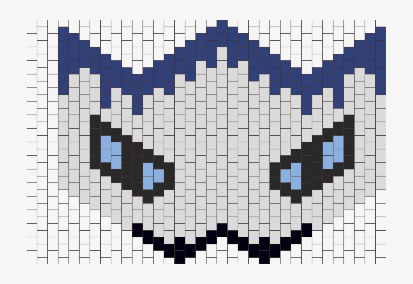 Killer Frost Mask Bead Pattern - Cross-stitch, transparent png #3283384