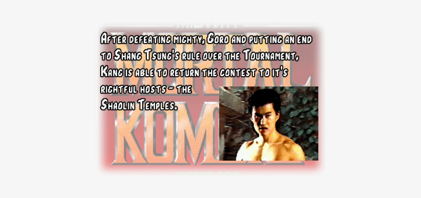 Ending - Mortal Kombat 1 Title Screen, transparent png #3284076