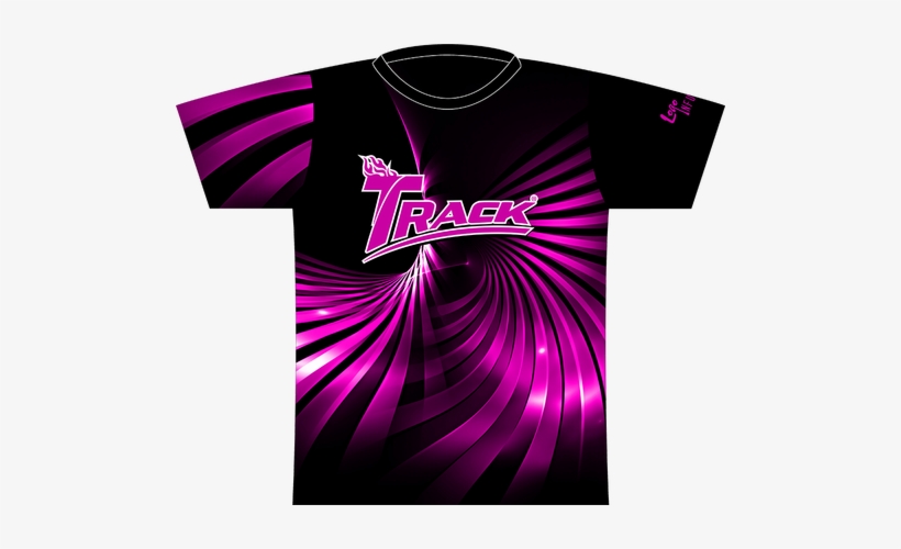 Track Pink Swirl Dye Sublimated Jersey - Track And Field Jersey Sublimation, transparent png #3284385