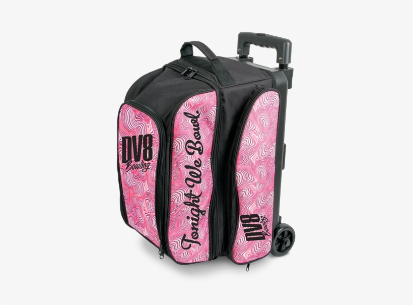 Dv8-freestyle Double Roller Pink Swirl - Dv8 Freestyle Double Roller Bowling Bag, transparent png #3284532