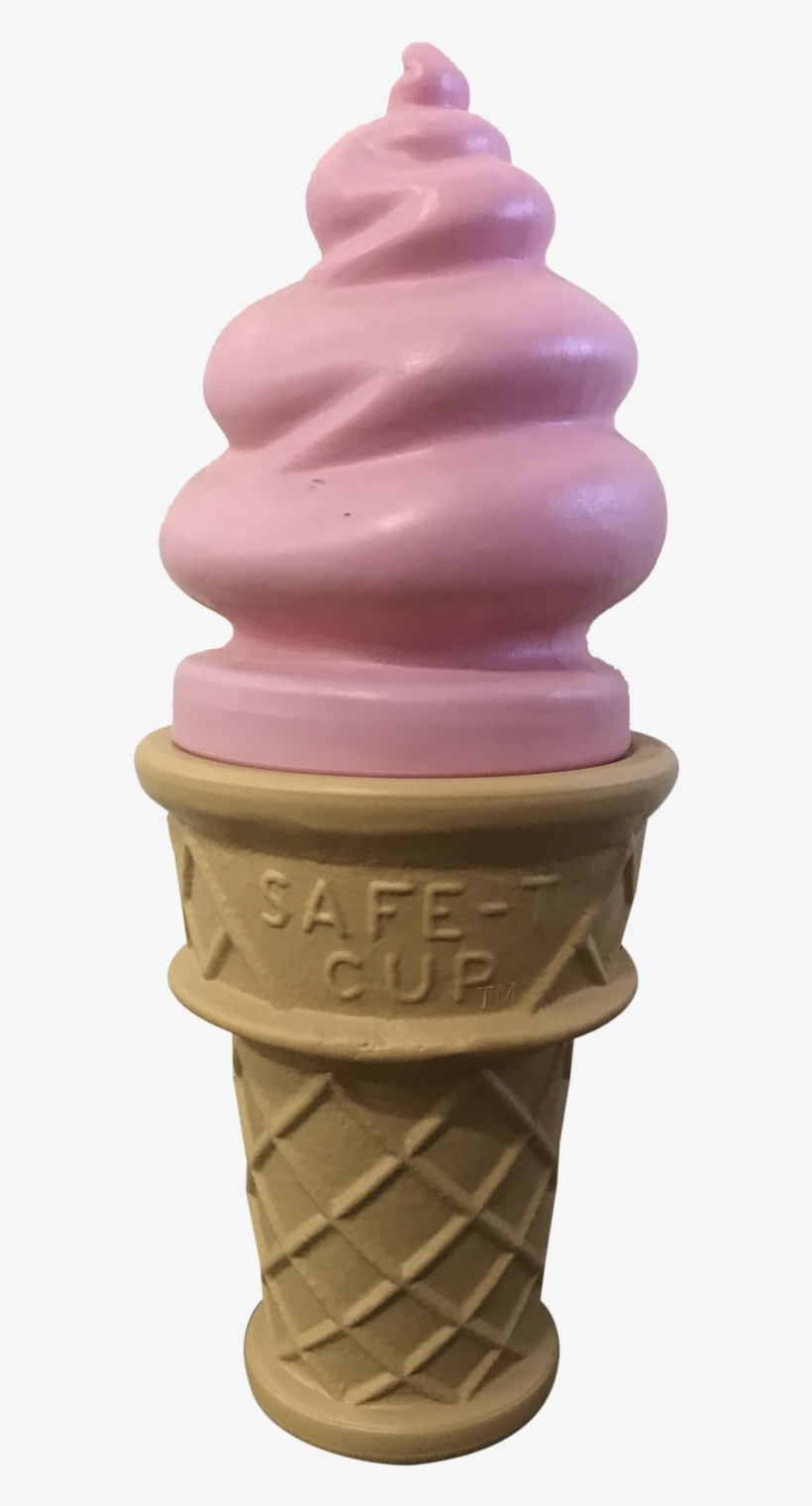 Pink Ice Cream Swirl Cone - Ice Cream Cone Swirl, transparent png #3284601