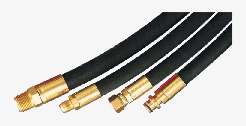 Rubber Black Hydraulic Hose Pipe - Hydraulic Hose Fittings Png, transparent png #3285092