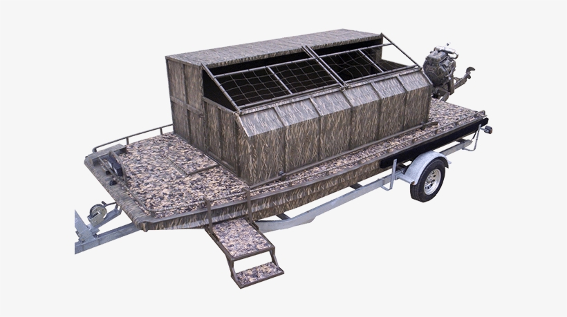 This Boat Is Much More Than A Floating Duck Blind - Waterfowl Hunting, transparent png #3285155