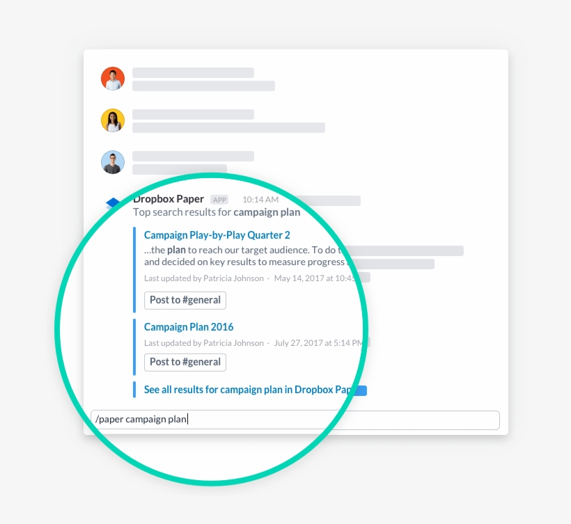Start A New Doc In A Channel And Invite Your Team To - Dropbox Paper, transparent png #3285212