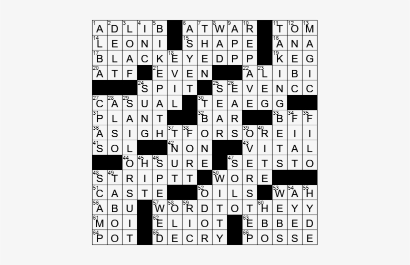 La Times Crossword Answers 19 Oct 2017, Thursday - Happy Halloween Crossword Puzzle By Frank Virzi, transparent png #3285273