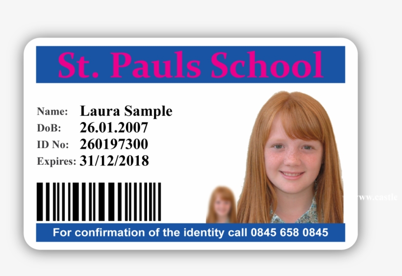 Primary School Id Card Sample - School Id Card Png, transparent png #3285745