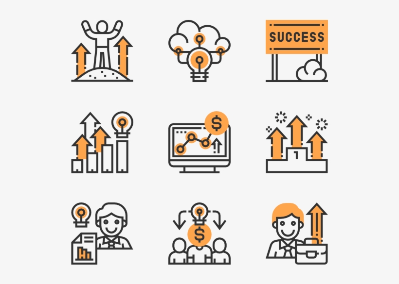 Business Success - Mathematics Icons, transparent png #3285896