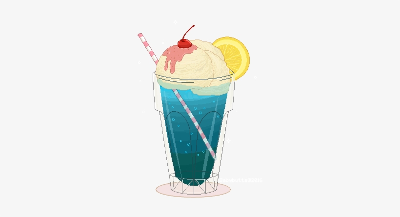 Been In The Mood To Pixel Stuff, Here's My Transparent - Ice Cream Float Png, transparent png #3285990