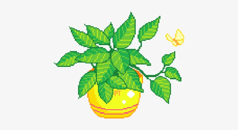 Free Transparent Pixel Plants Tumblr - Plant Pixel Gif Transparent, transparent png #3286316