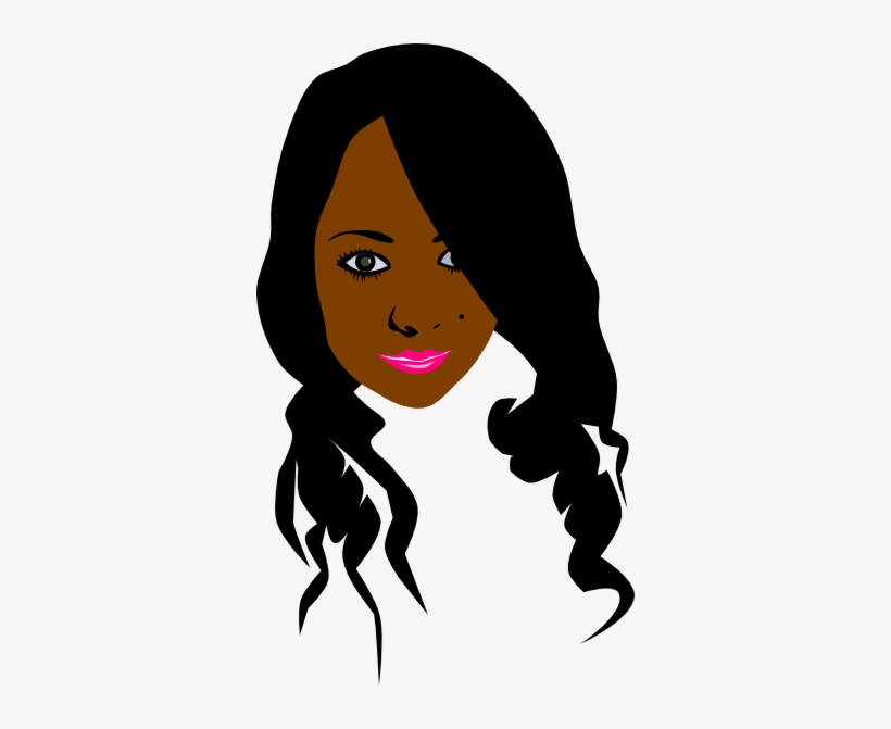 African Can American Girl - Black Woman Vector Png, transparent png #3286404