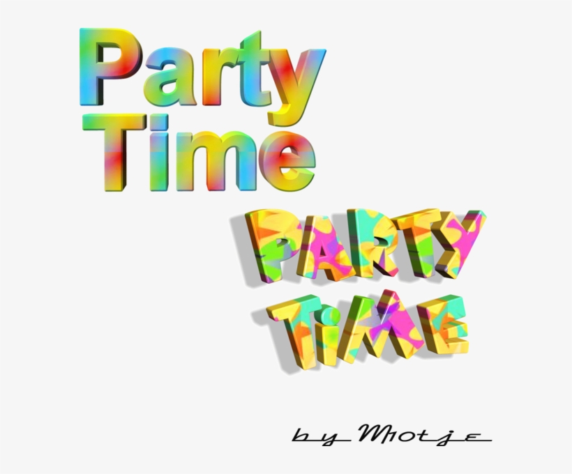 Share This Image - Party Time 3d, transparent png #3286429