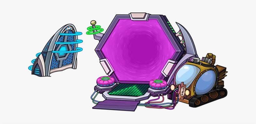 Future Party Time Portal, transparent png #3286479