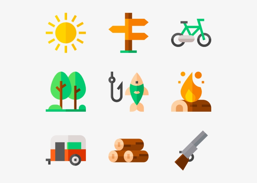 Camping 50 Icons - Portable Network Graphics, transparent png #3286507