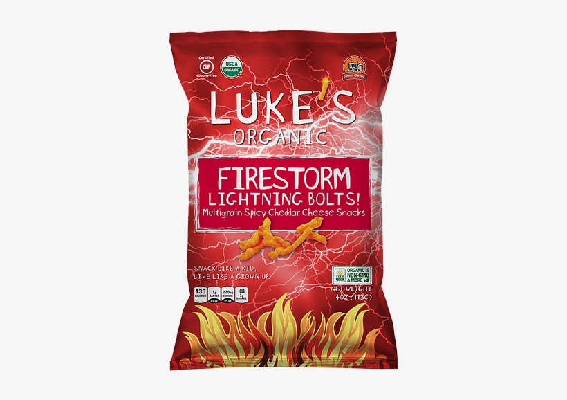 Firestorm Lightning Bolts Cheddar Cheese Snacks - Whole Grain, transparent png #3286587