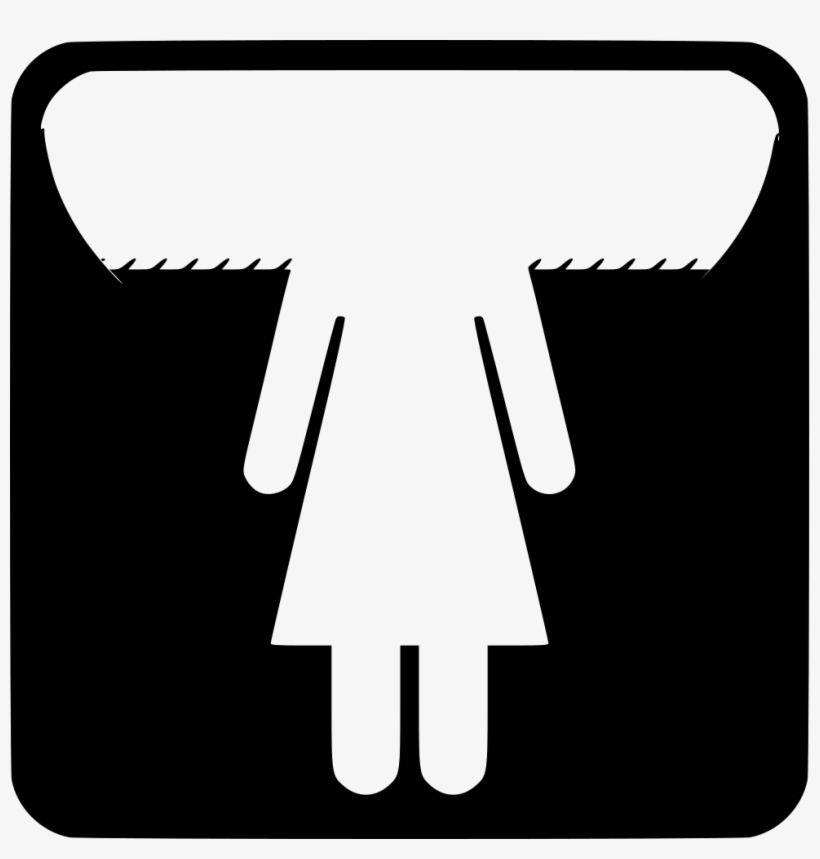 Female User Woman Lady Girl Comments - Restroom Signs, transparent png #3286762
