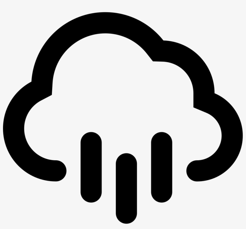 Cloud Of Rain Comments - Rain Icon Svg, transparent png #3287000