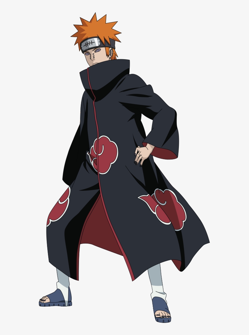 Nagato Akatsuki Png - Pain Naruto Full Body, transparent png #3287357