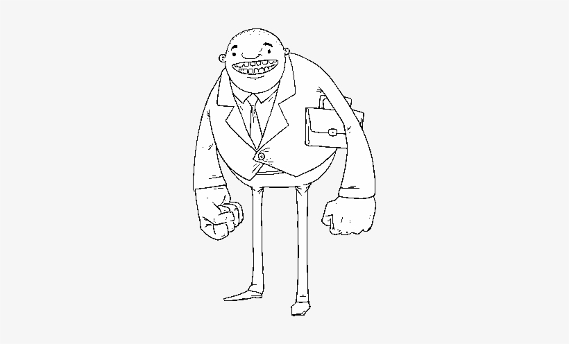 Man With Big Fists Coloring Page - Drawing, transparent png #3287678