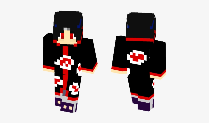 Itachi Uchiha Akatsuki - Minecraft, transparent png #3287741