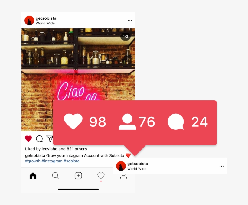 Grow Your Intagram Account With Sobista - Instagram, transparent png #3287854