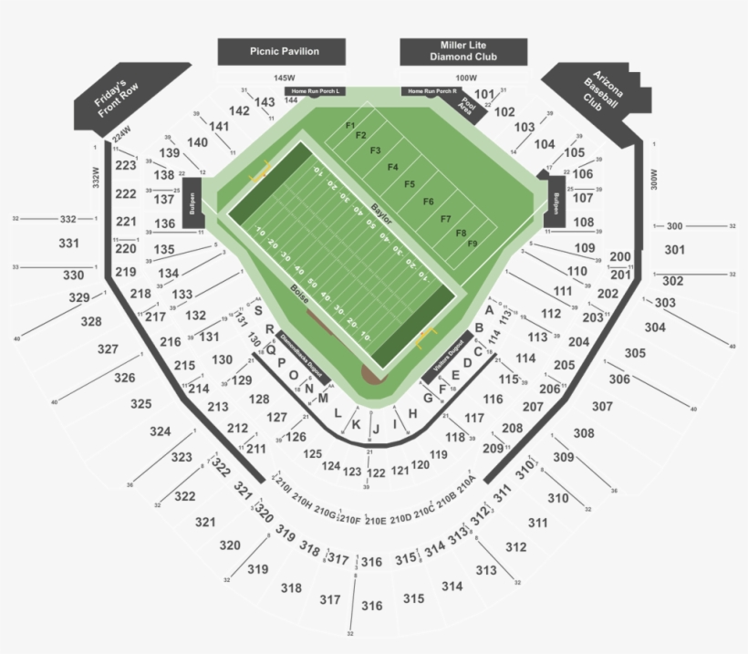 Legend - Cactus Bowl Seating For K State, transparent png #3288271