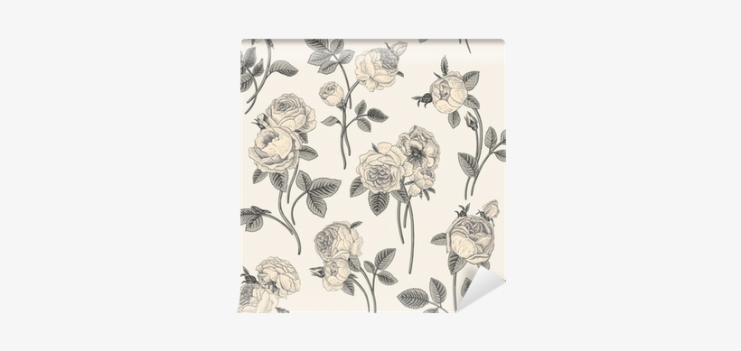 Vintage Vector Seamless Pattern With Bouquets Of Flowers - Magical Garden - 20 Postcards: Create Your World [book], transparent png #3288859