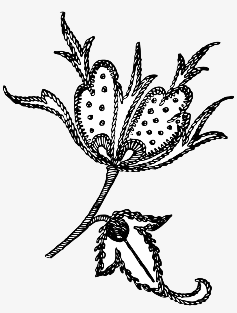 Black Embroidery Png Hd, transparent png #3288977