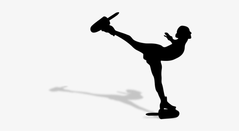 Ice Skater - Ice Skater Line Art, transparent png #3289082