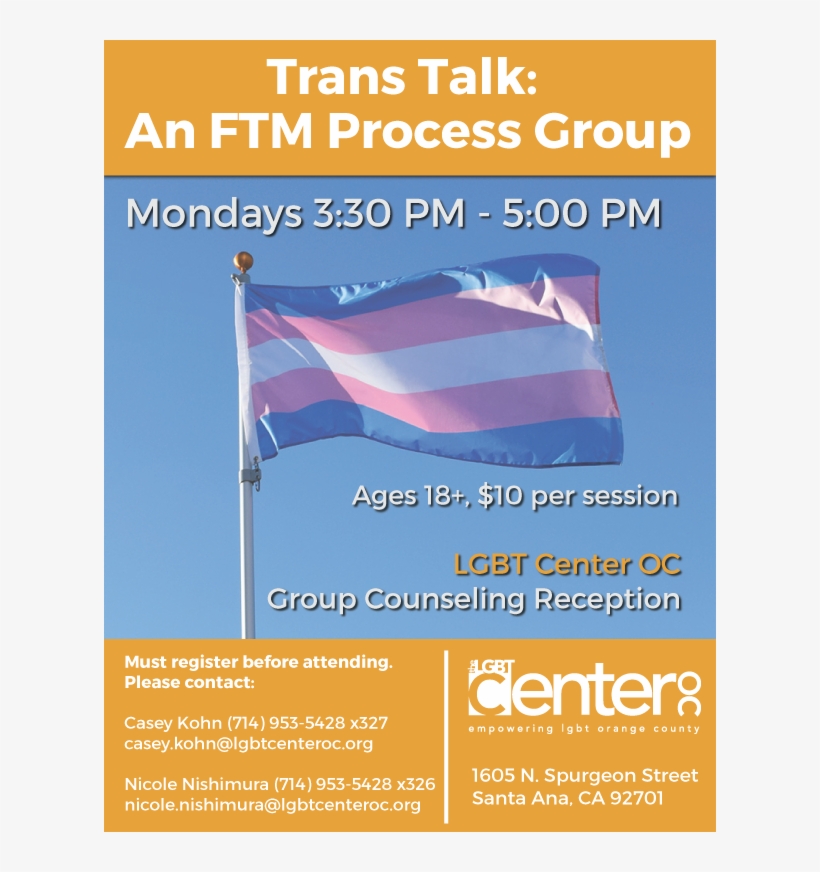 Trans Talk Flyer Final - Trans Flag Waving, transparent png #3289239
