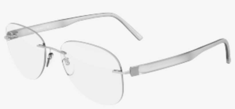 Silhouette Eyeglasses Inspire Chassis 5506 7000 Rimless - Monochrome, transparent png #3289959