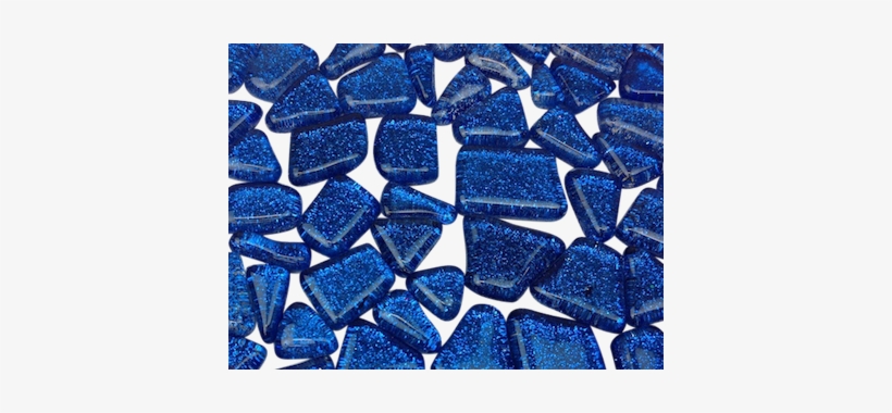 Blue Glitter Glass Tiles - Crystal, transparent png #3290264