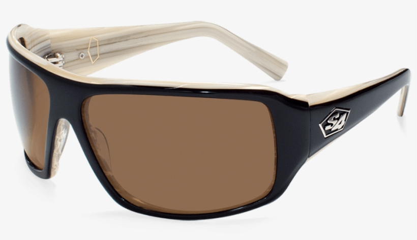 S4 Optics Xander Gloss Black Bone / Brown Polarized - Sunglasses, transparent png #3290330