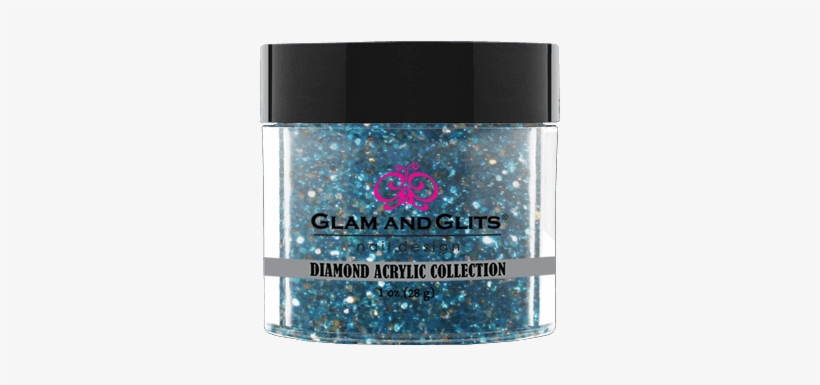 Dac54 Icey Blue - Glam Glits Acrylic Powder 1 Oz, transparent png #3290331