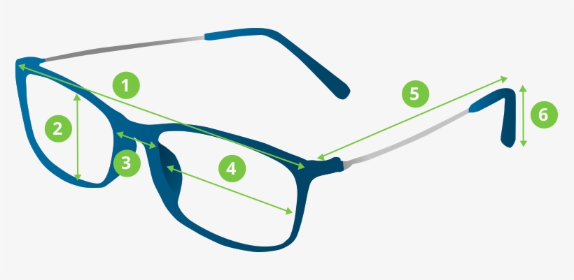 When Deriving Your Frame Measurements, The Frame Width, - Eye Glass Measurements, transparent png #3290354