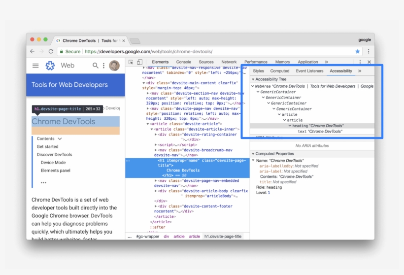 The Accessibility Tree Section - Wai-aria, transparent png #3290421
