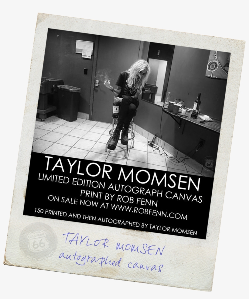 Taylor Momsen Autograph Canvas - Poster, transparent png #3291028